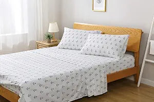 Bedding Bed Sheet 4 Piece Queen Breathable Hotel Cozy Comfy Hypoallergenic Microfiber - Deep Pockets - Wrinkle, Fade Shrinkage Resistant - Sheets & Pillowcases Blue Anchors