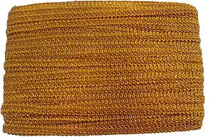 3/8 Inch Gimp Braid Trim 50 Yards for Upholstery Costume DIY Crafts (1330 Dark Gold)