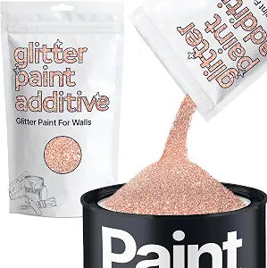Hemway Rose Gold Glitter Paint Additive for Walls 100g / 3.5oz