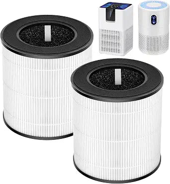 B-D02L/M05 Replacement Filter for MOOKA B-D02L & M05 Air Purifier, 2 Pack