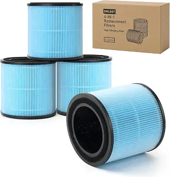 4 Pack AP0601 Replacement Filter Compatible with AIRTOK Air Purifier