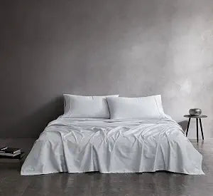 Linen Closet Smart Sleep 4-Piece Sheet Set with Graphene Carbon Technology, Queen, Light Grey