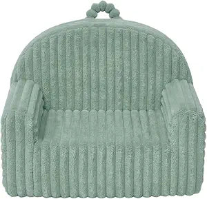 Blissful Diary Kids Chair, Soft Kids Armchair, Comfortable Kids Couch Sofa for Reading Playing, Kids Furniture for Boys and Girls Gift, Sage Green