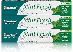 Himalaya Mint Fresh Gel Fluoride-Free Toothpaste, 6.17 oz, 3 Pack