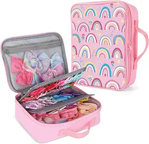 Bow Organizer for Girls, Bows Holder for Girls Hair, Bow Case Organizer