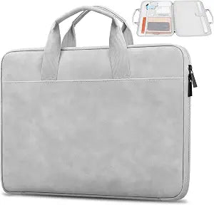 Lacdo 14 Inch Laptop Sleeve Case for HP Lenovo Dell ASUS Acer Chromebook 14, HP Stream 14, Dell Latitude 14 / Inspiron 14, Lenovo ThinkPad 14/IdeaPad 14, ASUS VivoBook 14 Protective Computer Bag, Gray