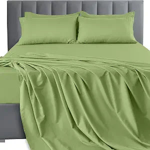 LUX D��cor King Sheet Set ��� 6 Piece Ultra-Soft Microfiber Bed Sheets