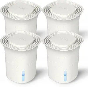 CLEVAST Refillable Moisture Absorber Boxes, 4 Pack 12.5 oz Reusable Dehumidifier for Closet, Bathroom & Wardrobe, Removes Excess Moisture, Odor & Humidity