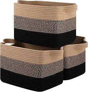 OIASKET Storage Basket for Organizing 3 Pack, Woven Baskets for Storage