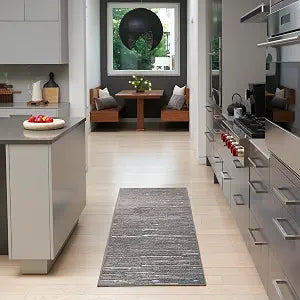 Nourison Home Casual Grey 2' x 6' Area Rug - Easy Clean, Non Shedding, Bed Room, Living Room, Dining Room, Kitchen (6' Runner)