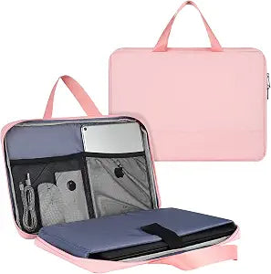 17-17.3 Inch Laptop Briefcase Women Ladies Bag TSA Laptop Sleeve for HP Envy 17.3, Dell Inspiron 17/Dell G3 G7 17.3, Lenovo Ideapad 330 L340 17.3, TUF 17.3, MSI GS75 GL75 GF75 17.3" Case, Pink