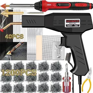 Plastic Welder Kit, 1200PCS Hot Stapler for Bumper & Dash Repair