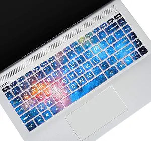 Keyboard Cover for HP Pavilion X360 14" & HP Laptop 14 14t 14z 14-cf 14-dk 14-dq 14-fq Series 14-cf0006dx/cf0012dx 14-dk0002dx 14-dq0011dx/dq1037wm/dq1089wm 14-fq0040nr/fq0050nr Keyboard Skin, Nebula