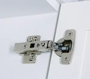 Cabinet Hinges 10 Pack Premium Frameless Full Overlay Adjustable Closing Speed Soft Close Self-Closing Hinges.
