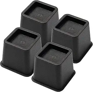 Bed Risers 3 Inch, Heavy Duty Square Furniture Frame Lift, Set of 4