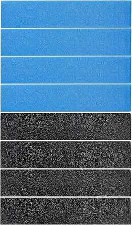 8 Pack Annual Mini Split Filter Bundle Replacement Filter for Mitsubishi Electric MAC-2330FT-E and MAC-3000FT-E Air Conditioner, Anti-Allergy, Included Enzyme and Deodorizing Filters, without Frames