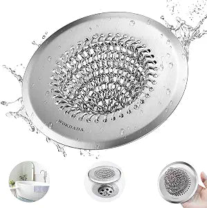 WOKDADA Shower Drain Hair Catcher, Patented Bathtub Drain Cover, Anti-Clog