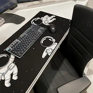 keycadets Gravity Gaming Mouse Pad, Extra Large Desk Pad for Keyboard and Mouse, Non-Slip Mousepad Desk Mat with Foam Core, Anti-Fray Lock Stitching and Low Friction Cloth Surface (35.4 x 15.8)