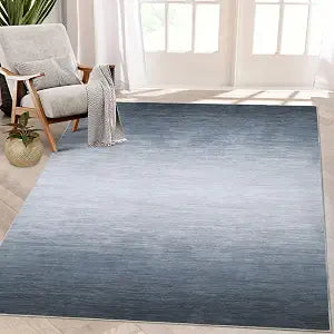 FairOnly Area Rugs 3x5 for Living Room Washable Non Slip Printed Rug Bedroom Kitchen Dining Room Carpet Mat, Grey