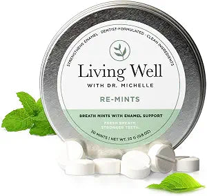 Living Well Dr. Michelle RE-Mints Remineralizing Breath Lozenge, 30 Count