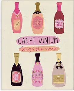 Carpe Vinium Wine Humor Kitchen, 16 x 20 Inch Canvas Wall Art