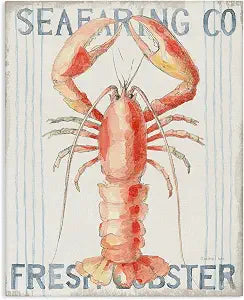 Stupell Industries 'Nautical Lobster Seafood Sign'| Canvas Art