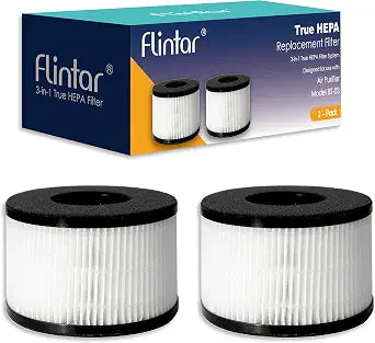 BS-03 Replacement Filter, Compatible with PARTU and SLEVOO BS-03 HEPA Air Purifier, 2-Pack