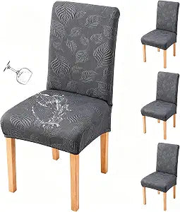 Genina Waterproof Dining Chair Covers Set of 4,Stretch Kitchen Chair Cover