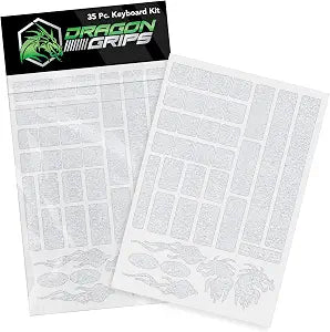 Dragon Grips Gaming Keyboard Grip Stickers & Mouse Grip Tape, 35 Piece Set