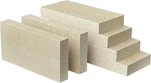 Fire Bricks, Woodstove Firebricks, Size 9" x 4-1/2" x 1-1/4", 6-Pack