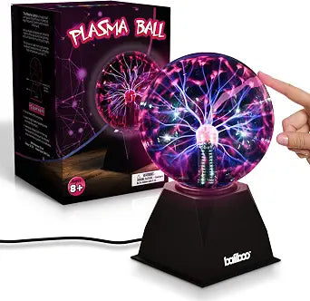 BALIBOO 6" Plasma Ball Light 12V Power Adapter Plug Plasma Globe Lamp