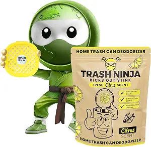 Trash Ninja Trash Odor Eliminator, Long-Lasting Citrus Scent Deodorizer