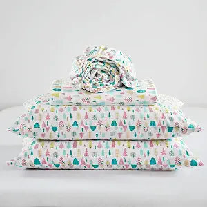Intelligent Design Cozy Soft 100% Cotton Flannel Sheets, Twin Size, 3 pcs