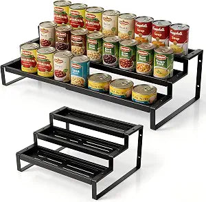 Expandable Can Rack Organizer for Pantry Cabinet