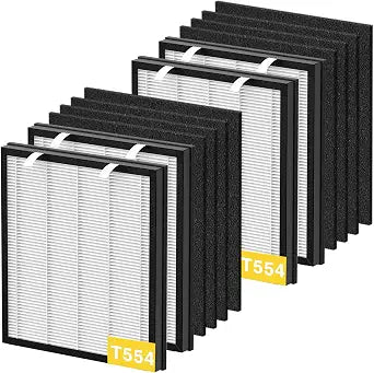 T554 Replacement Filter Compatible with Trucozie T554 Air Purifier, 4 Pack
