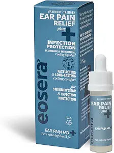 eosera Ear Pain MD +Plus Earache Relief Drops ��� 4% Lidocaine + Antiseptic for Pain Relief & Infection Protection ��� Swimmer's Ear, Ear Infections, Allergies
