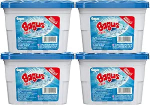 Bagus Moisture Absorber Boxes, 4 Pack, 10.5 Oz, Humidity Control Containers