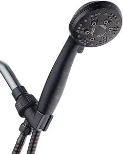 AquaDance High Pressure 6-Setting Hand Held Shower Head with Extra-Long 6 Foot Hose & Bracket Anti-Clog Nozzles - USA Standard Certified - Top U.S. Brand - OIL RUBBED BRONZE