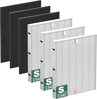 C545 Replacement Filter S Fit for Winix C545, B151, P150, 9300 Air Purifier