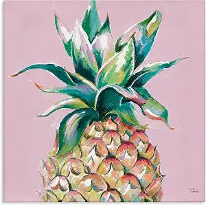 Stupell Industries 'Cropped Pineapple Pink Color Pop'| Canvas Art