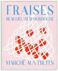 Modern Strawberry Market, 16 x 20 Inch Framed Gicle Print