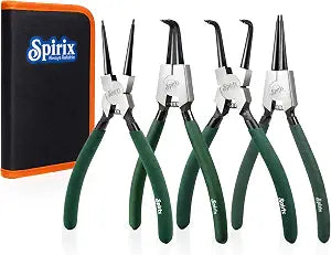 Snap Ring Pliers Set Heavy Duty, 4PCS 7" Internal External Circlip Pliers