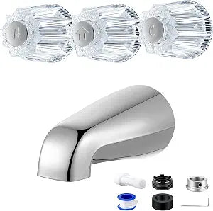 Enhon 3 Pieces Shower Faucet Handle Replacement Set (Classic Style)
