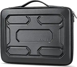 DOMISO 15.6 inch Laptop Sleeve with Handle Shockproof Computer Bag Waterproof EVA Protective Carrying Case for 15.6" Lenovo Yoga 720 IdeaPad 310 320 ThinkPad T570/Dell Inspiron 15/HP Envy 15, Black