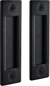 Wright Products Barn Door Handles Set, Matte Black Sliding Barn Door Hardware Kit, 1 Pack
