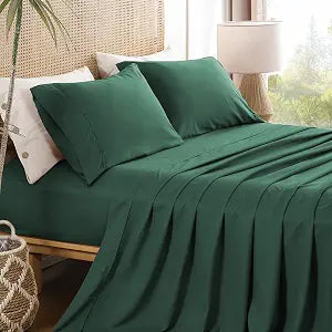 Twin Sheet Set 3 Piece, 16'' Deep Pocket Fitted Sheets Soft Breathable Microfiber Bed Sheets Luxury Hotel Bedding with Pillowcse Cooling, Wrinkle Free, Oeko-Tex Certified Bedsheets���Olive Green