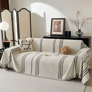 Boho Couch Covers for Sofa Washable Sofa Covers for 3 Cushion Couch Soft Non Slip Couch Covers for Sectional Sofa Dog Pet Furniture Protector (Dark Grey, 71"*102")