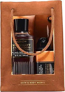 Bath & Body Works Men's Mahogany Teakwood Grooming Gift Set, 1 Pack