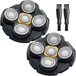 Head Shaver Replacement Heads for Microtouch Titanium Head Shaver MTTTBHS