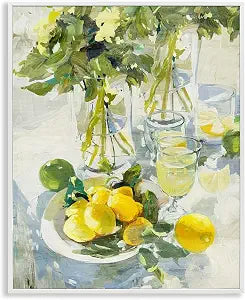 Fresh Kitchen Lemon Still Life, 11 x 14 Inch Framed Gicle Print